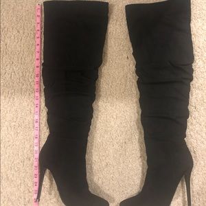 Knee High Black Boots (women size 10)